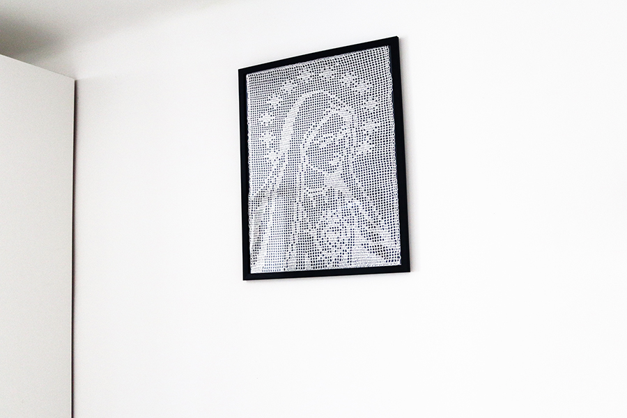 Matka Boża z Niepokalanym Sercem, rękodzieło. - obrazek 4