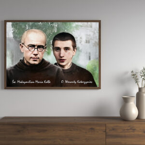 Św. Maksymilian Maria Kolbe i O.Wenanty Katarzyniec ( obraz na płótnie )