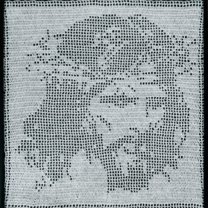 Oblicze Jezusa Chrystusa w Koronie Cierniowej, rękodzieło.