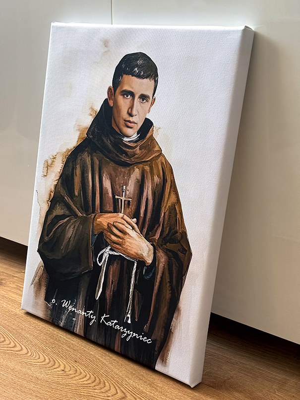 o. Wenanty Katarzyniec (obraz na płótnie) sepia - obrazek 2