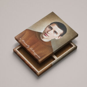 O. Wenanty Katarzyniec portret ( obraz na płótnie ) sepia