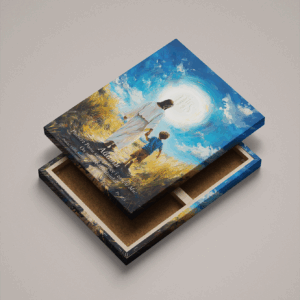 Obraz Komunijny dla chłopca - Personalizowany (obraz na płótnie)