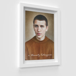 O. Wenanty Katarzyniec portret ( obraz w ramce ) sepia