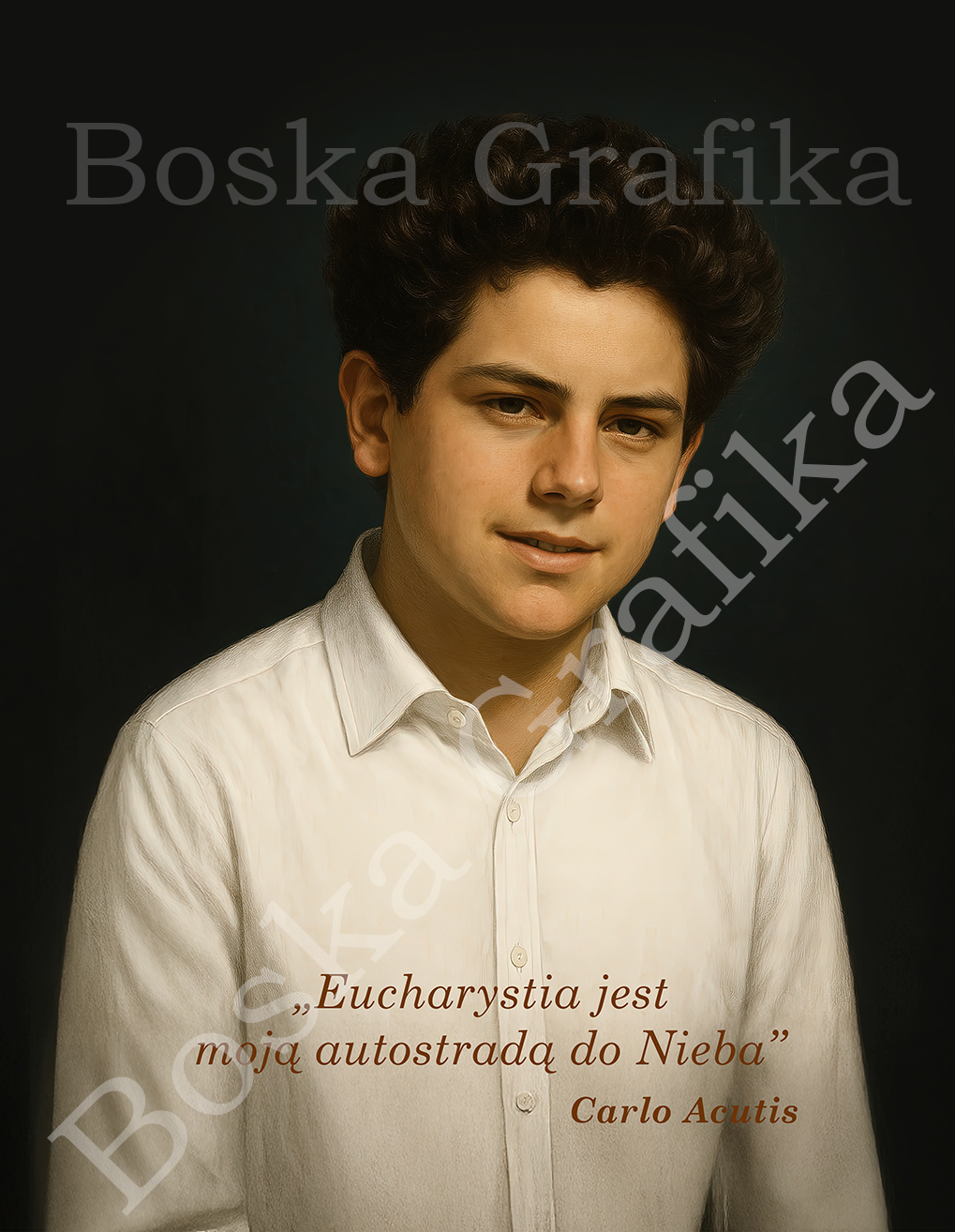 Carlo Acutis (obraz w ramce) - obrazek 2