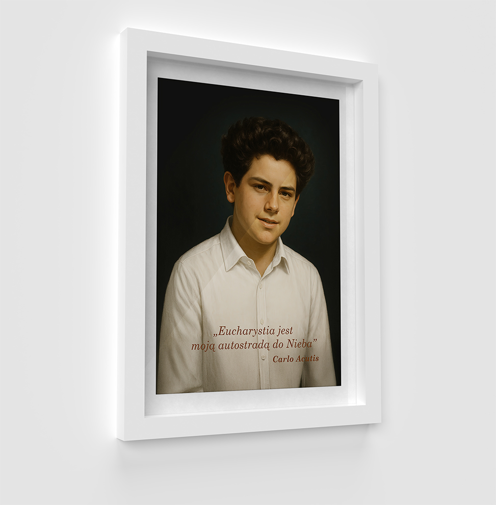 Carlo Acutis (obraz w ramce)