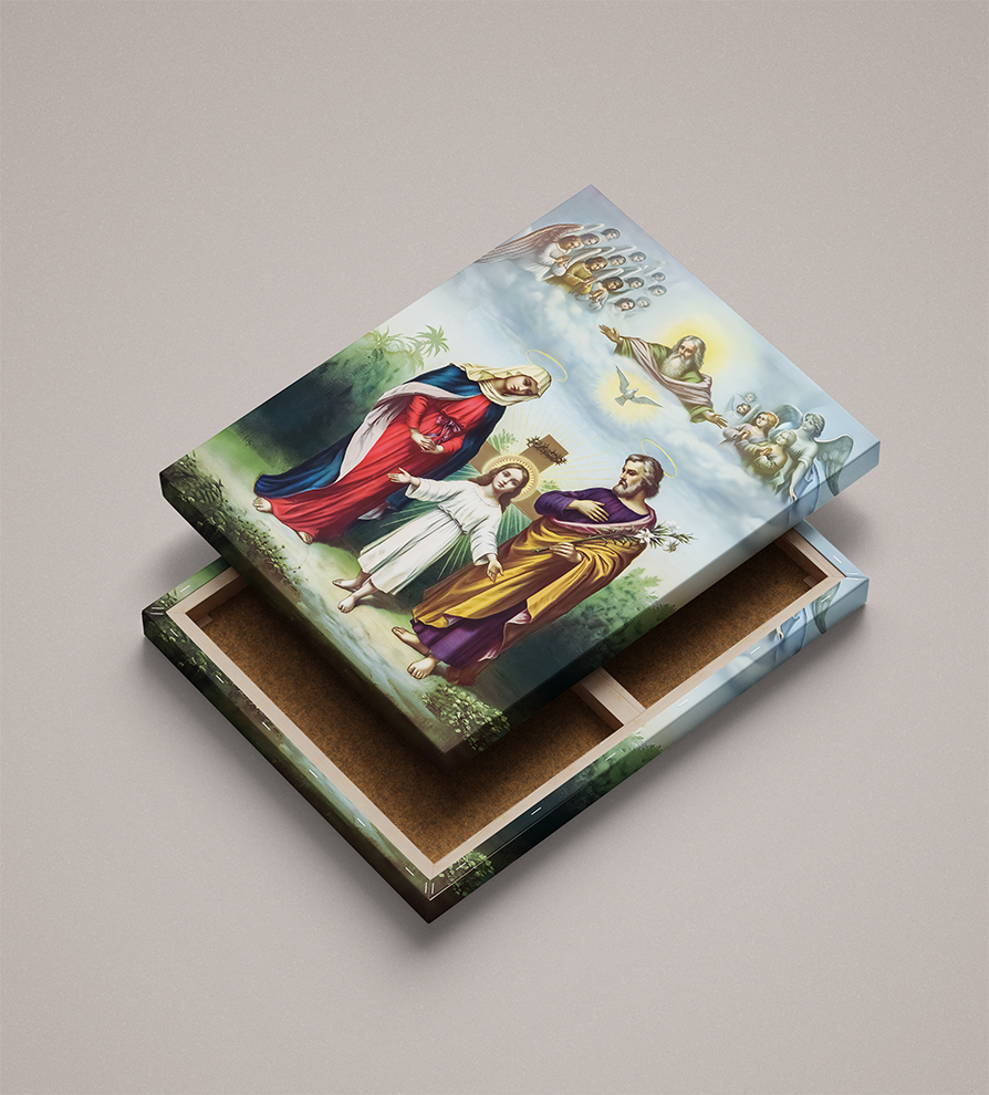 Święta Rodzina i Trójca Święta ( obraz na płótnie)