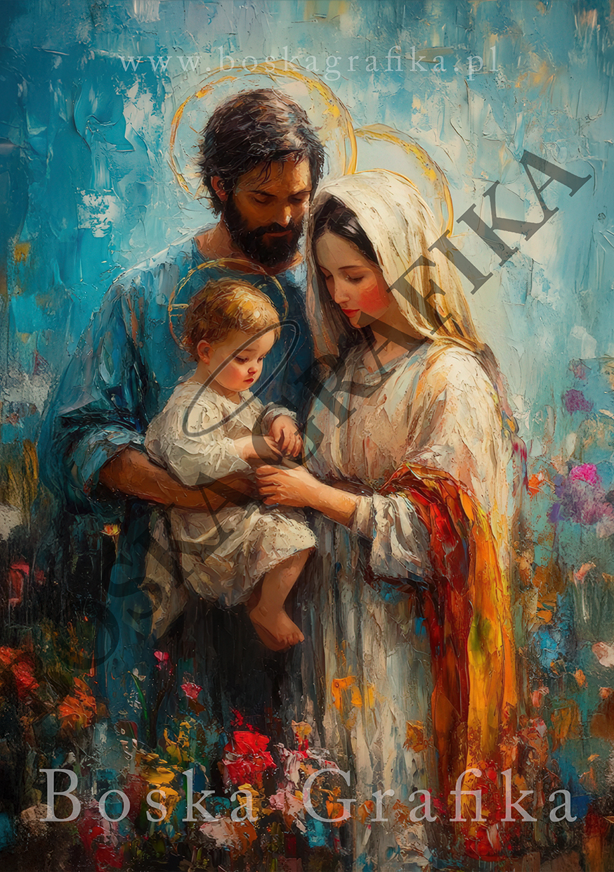 Święta Rodzina 5 (obraz na płótnie) - obrazek 2
