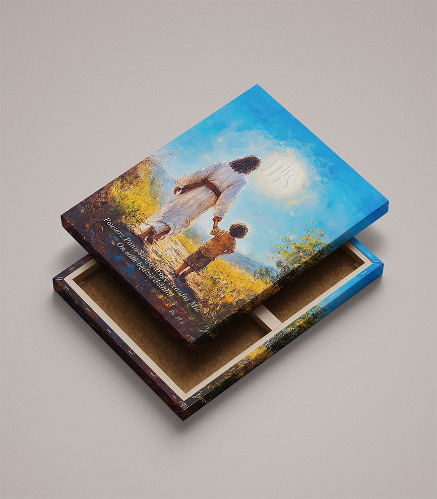 Obraz Komunijny dla chłopca 2 - Personalizowany (obraz na płótnie)