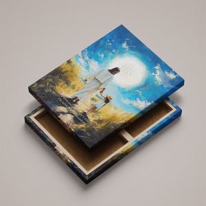 Obraz Komunijny dla dziewczynki 1 - Personalizowany (obraz na płótnie)