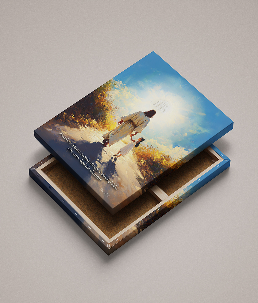 Obraz Komunijny dla dziewczynki 3 - Personalizowany (obraz na płótnie)